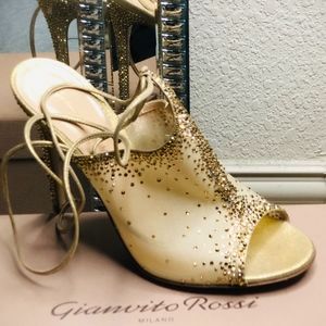 Gianvito Rossi gold heel